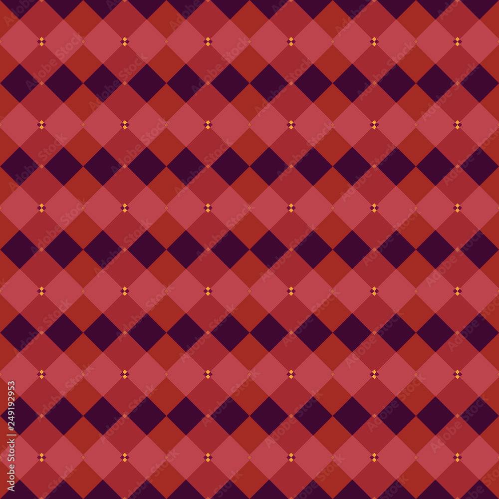 Fototapeta premium Seamless pattern background from a variety of multicolored squares.