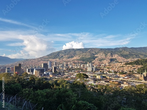 panoramic view of medellin colombia