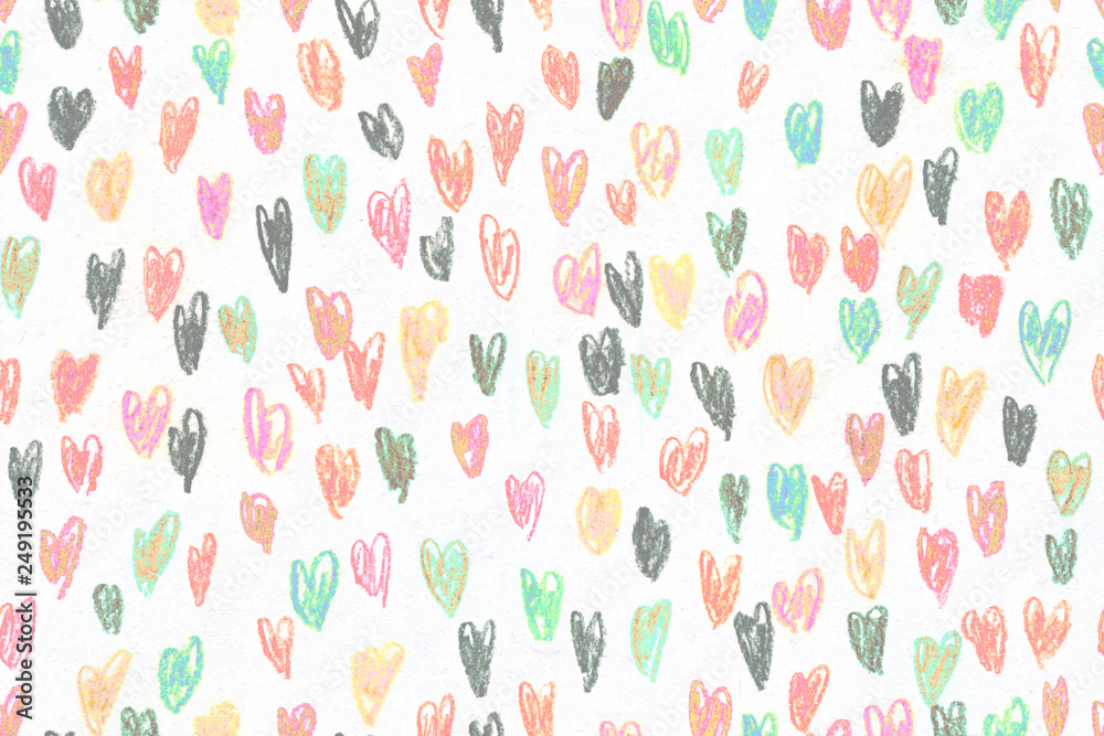 Seamless Heart Pattern Hand drawn. Seamless Heart Pattern Hand drawn.