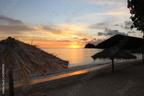 sunset on beach