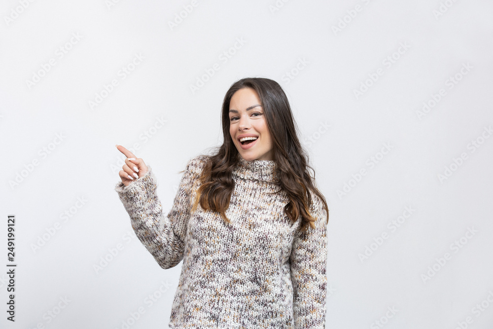 Woman posing in studio Woman posing in studio