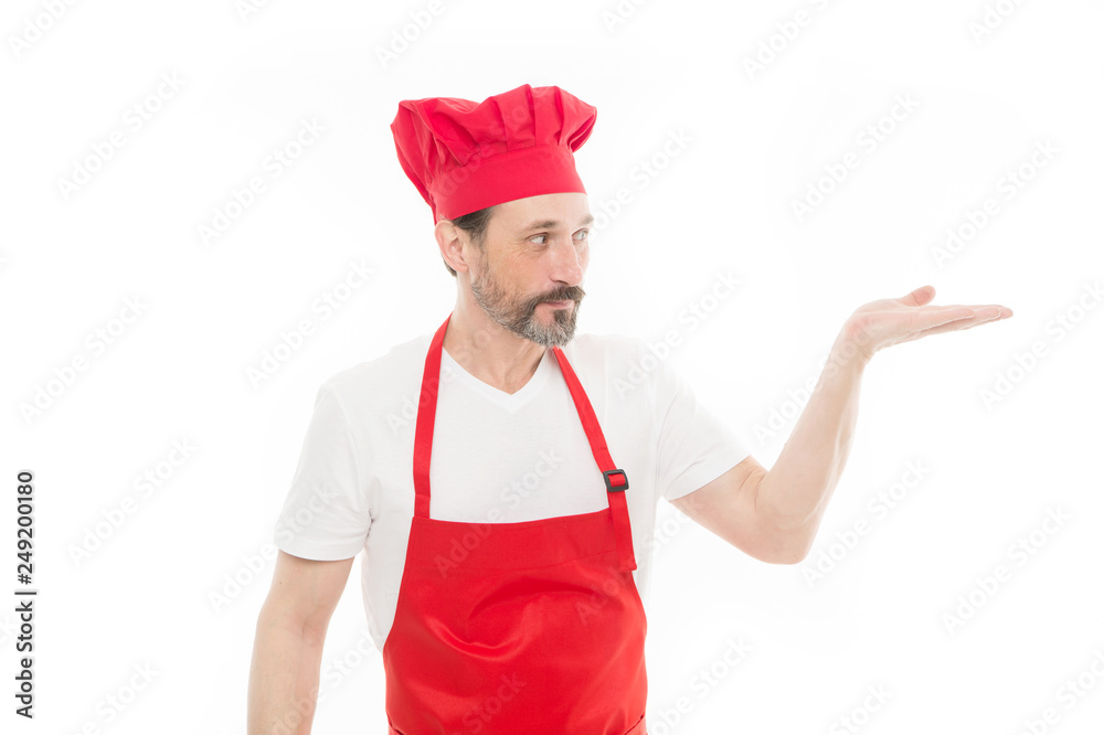 Cooking as professional occupation. Uniform for cooking. Chef in restaurant. Cooking is my hobby. Learn cooking. Welcome to my kitchen. Culinary inspiration. Mature handsome man white background Cooking as professional occupation. Uniform for cooking. Chef in restaurant. Cooking is my hobby. Learn cooking. Welcome to my kitchen. Culinary inspiration. Mature handsome man white background