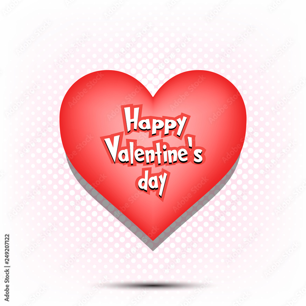 Happy Valentine day and Heart