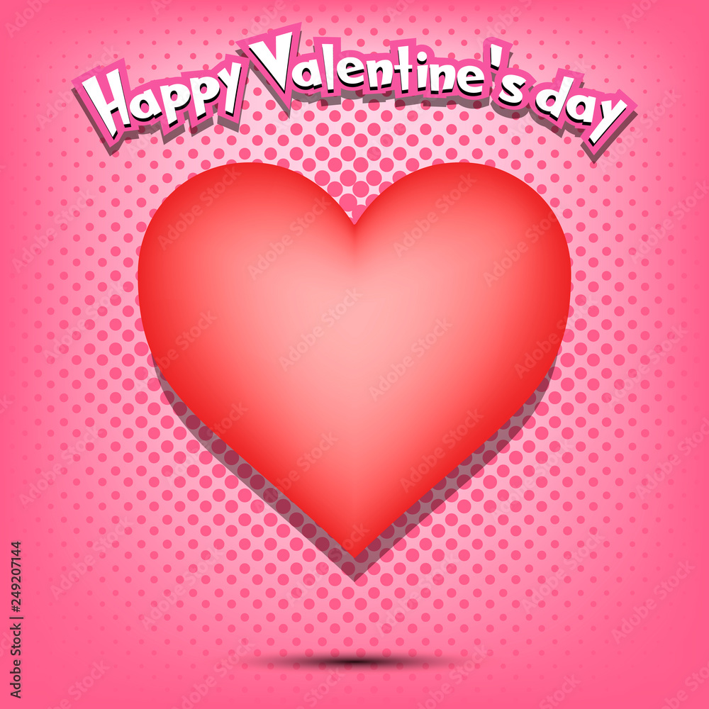 Happy Valentine day and Heart