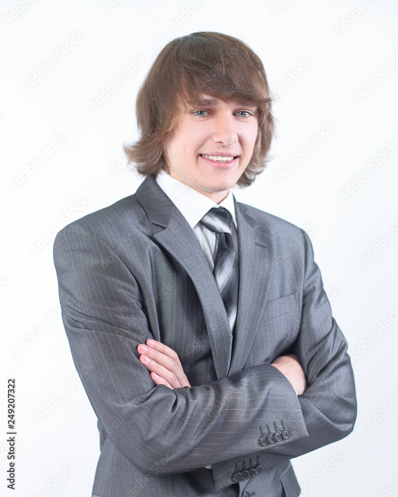 portrait of confident young business men .isolated on white portrait of confident young business men .isolated on white