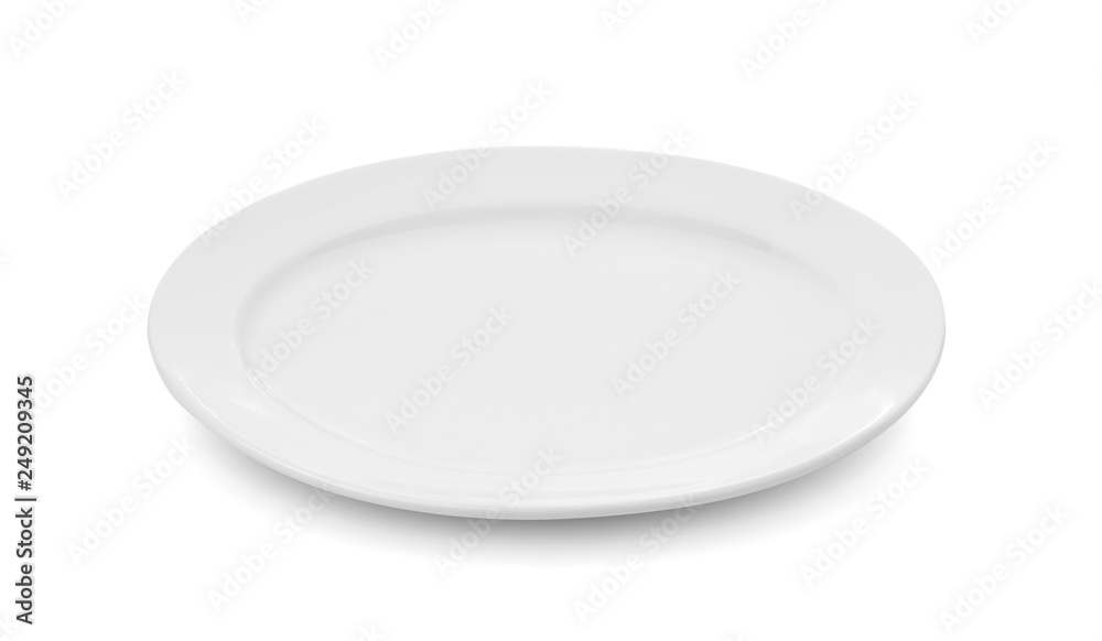 white plate on white background white plate on white background
