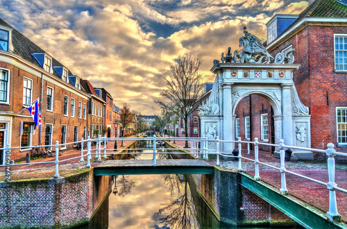 The Doelenpoort Gate in Leiden, the Netherlands photo