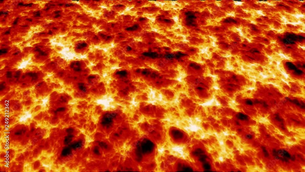Abstract magma, lava flowing smooth fractal waves background. Fire like seamless loop animation Abstract magma, lava flowing smooth fractal waves background. Fire like seamless loop animation