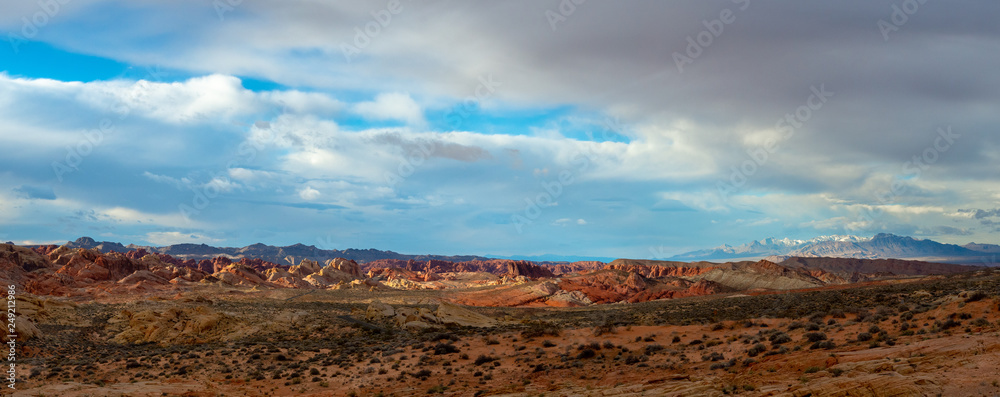 Rainbow Vista Panorama at Valley of Fire State Park