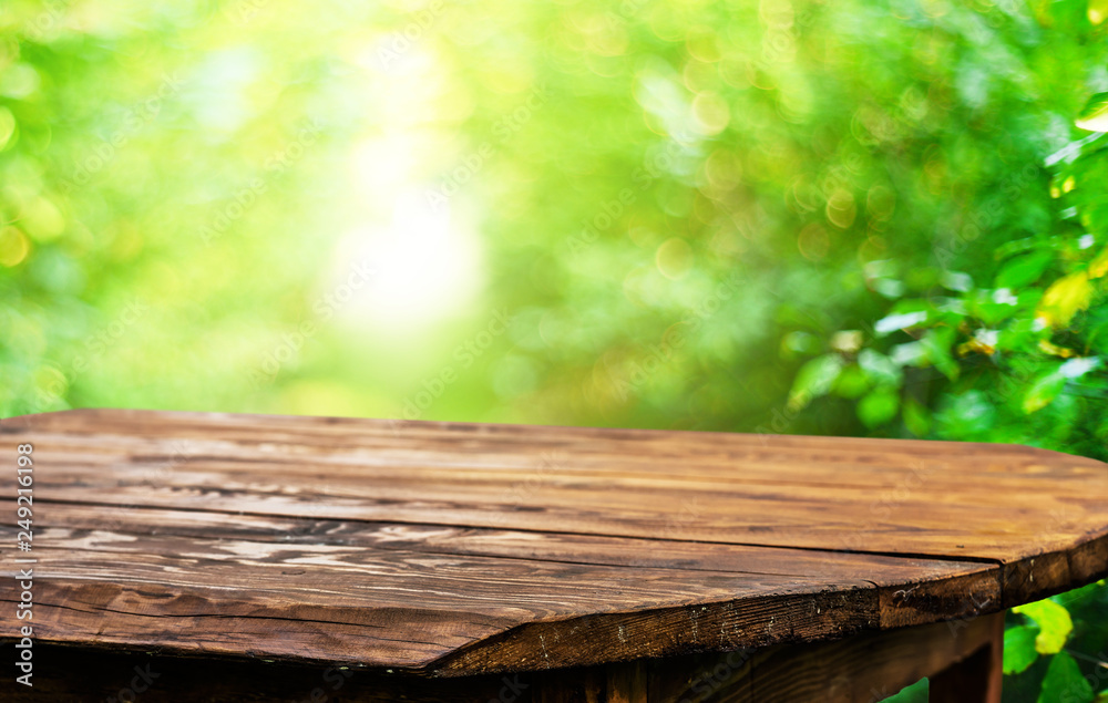 Wooden table background Wooden table background