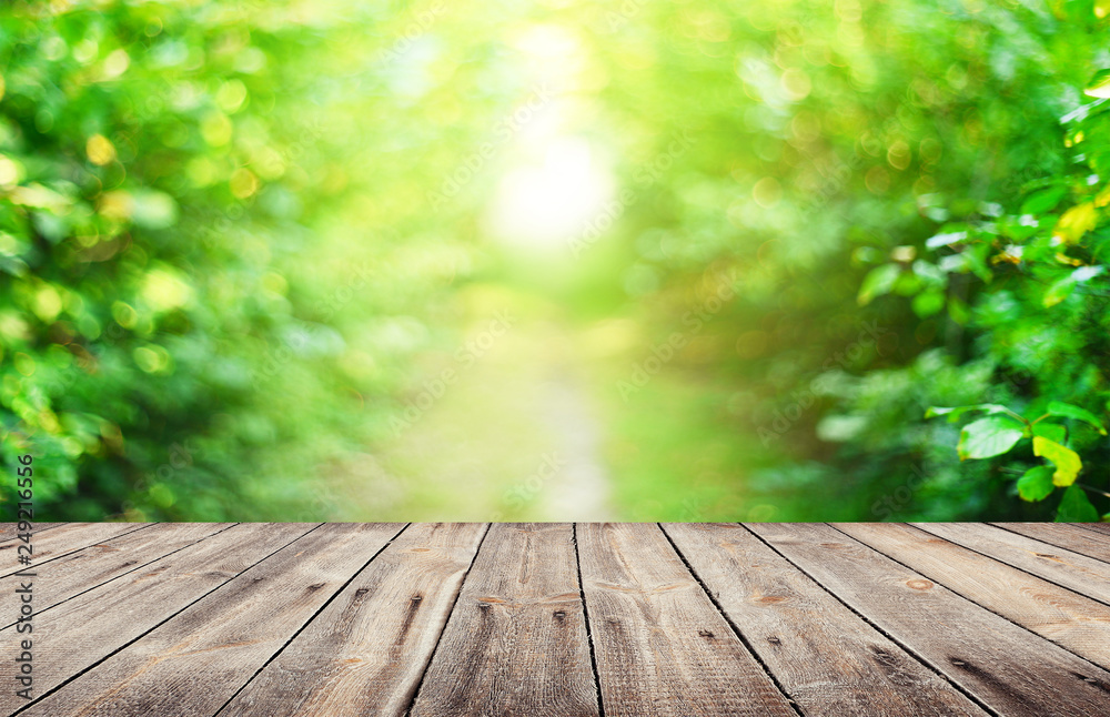 Empty wooden table background Empty wooden table background