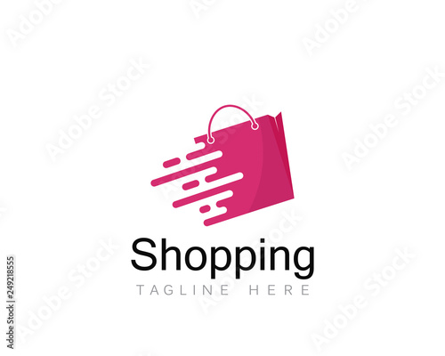 Shopping Logo vector icon illustration design
