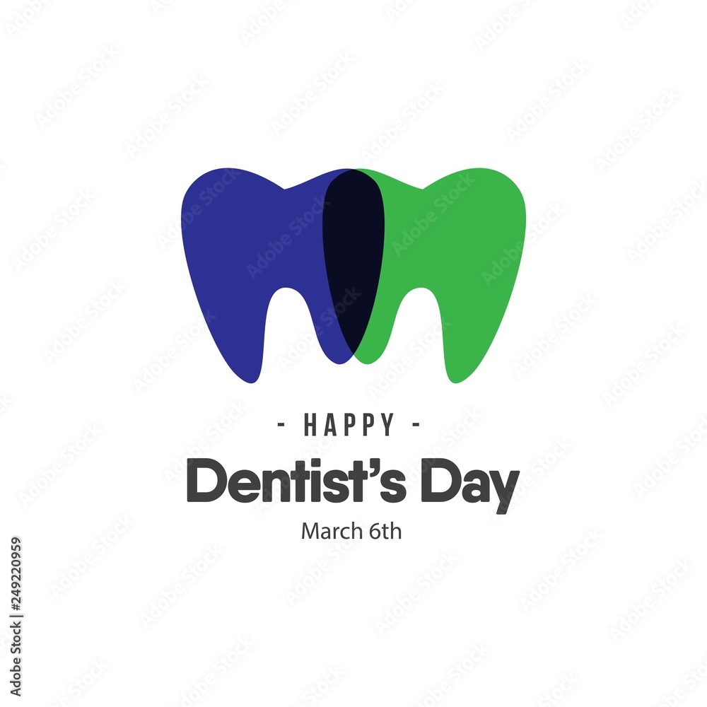 Dentist's Day Logo Vector Template Design Illustration Dentist's Day Logo Vector Template Design Illustration