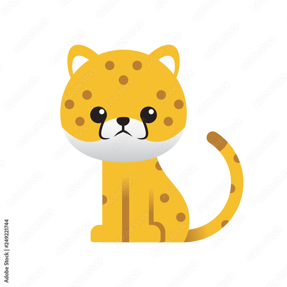 Obraz premium Little Cheetah for Children's Illustration