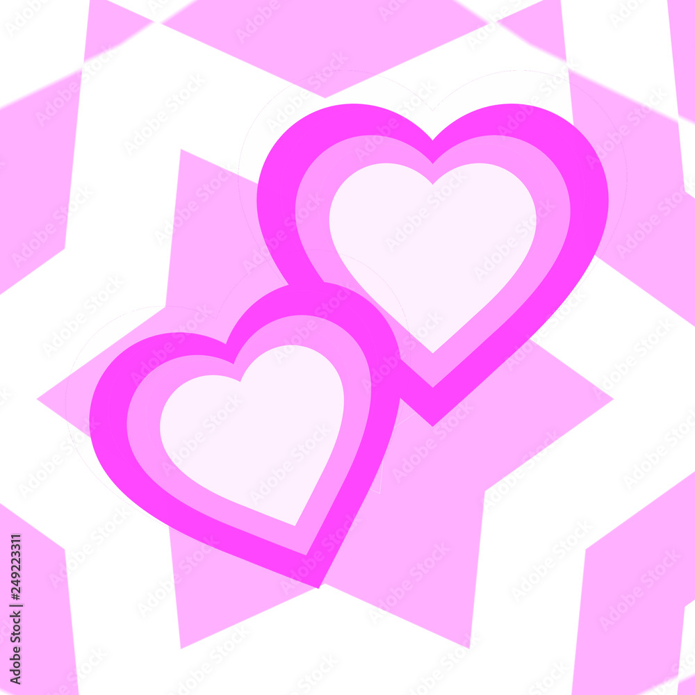 Two hearts romance background