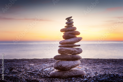 Photography balancing stone on top of each other