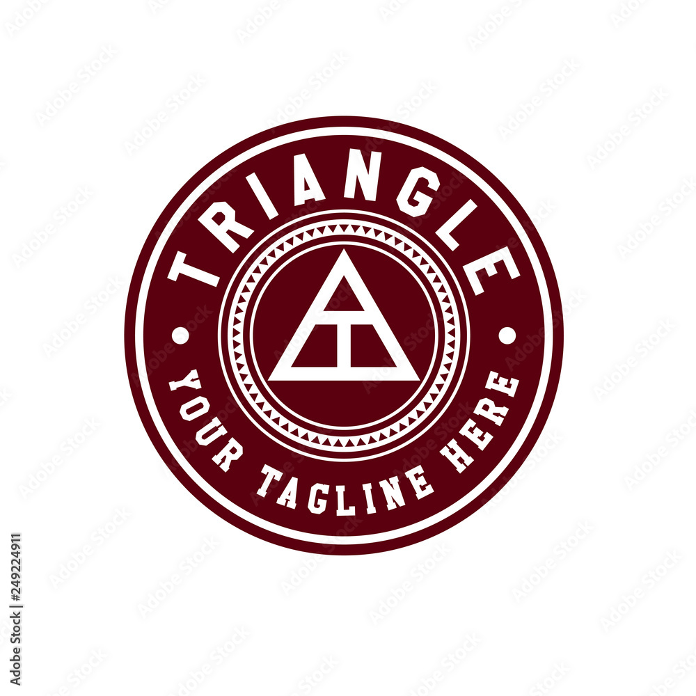 Circle square triangle logo design Circle square triangle logo design