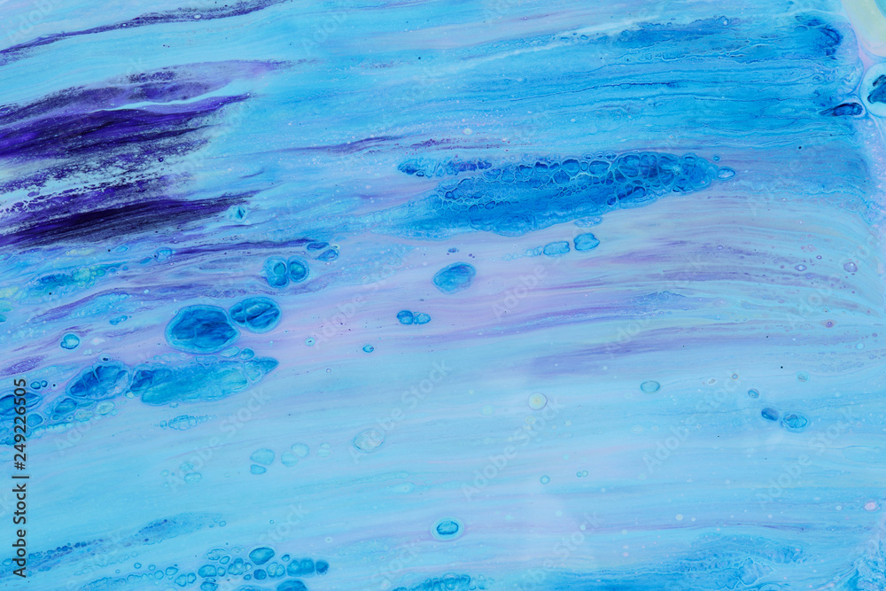 Abstraction blue paint