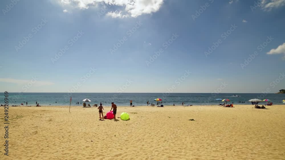 Phuket beach sea in the summer travel season on 2019 Phuket beach sea in the summer travel season on 2019