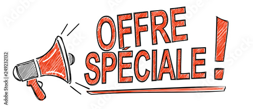 offre spéciale dessin mégaphone