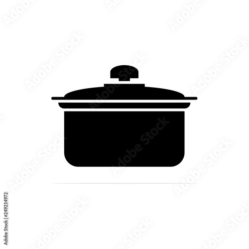 pot icon, vector concept illustration for design.