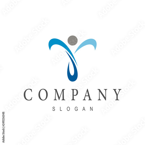 health people logo template