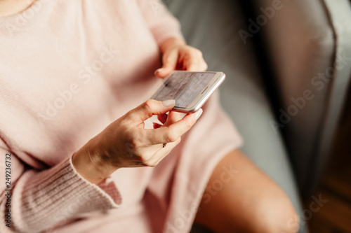 Girl using a smart phone