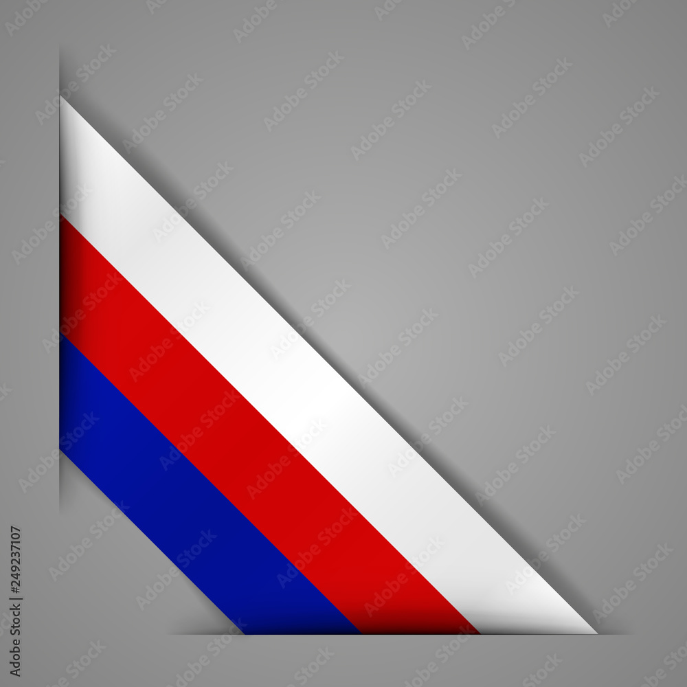 Premium Vector  Russia flag national realistic flag of russian federation