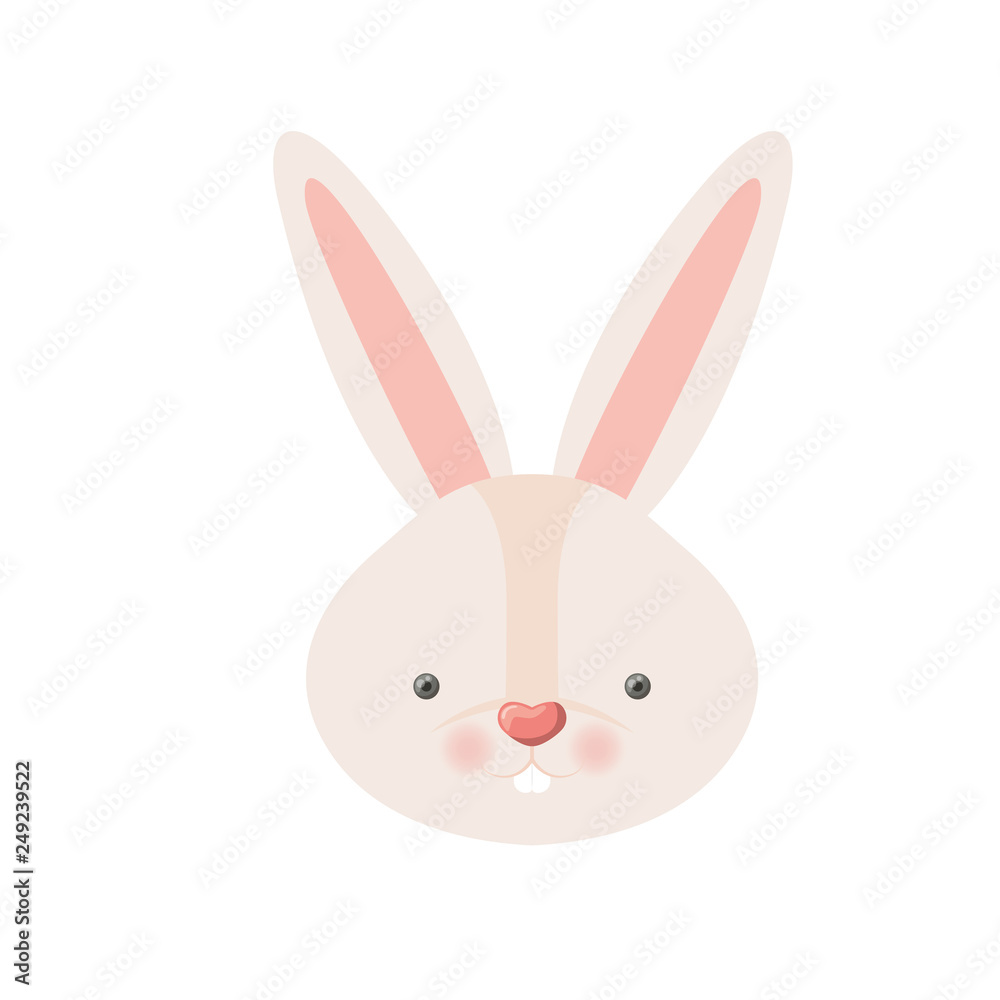 rabbit head isolated icon rabbit head isolated icon