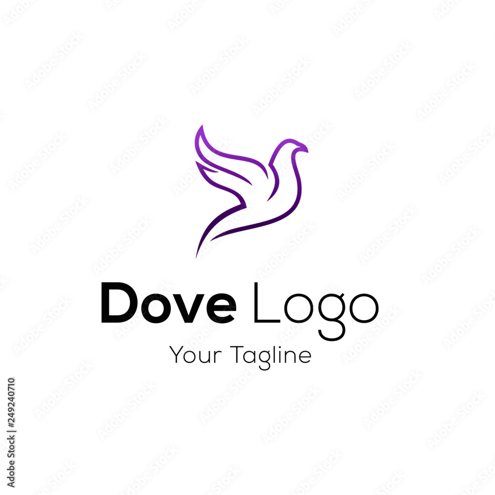 Pigeon logo stock vector