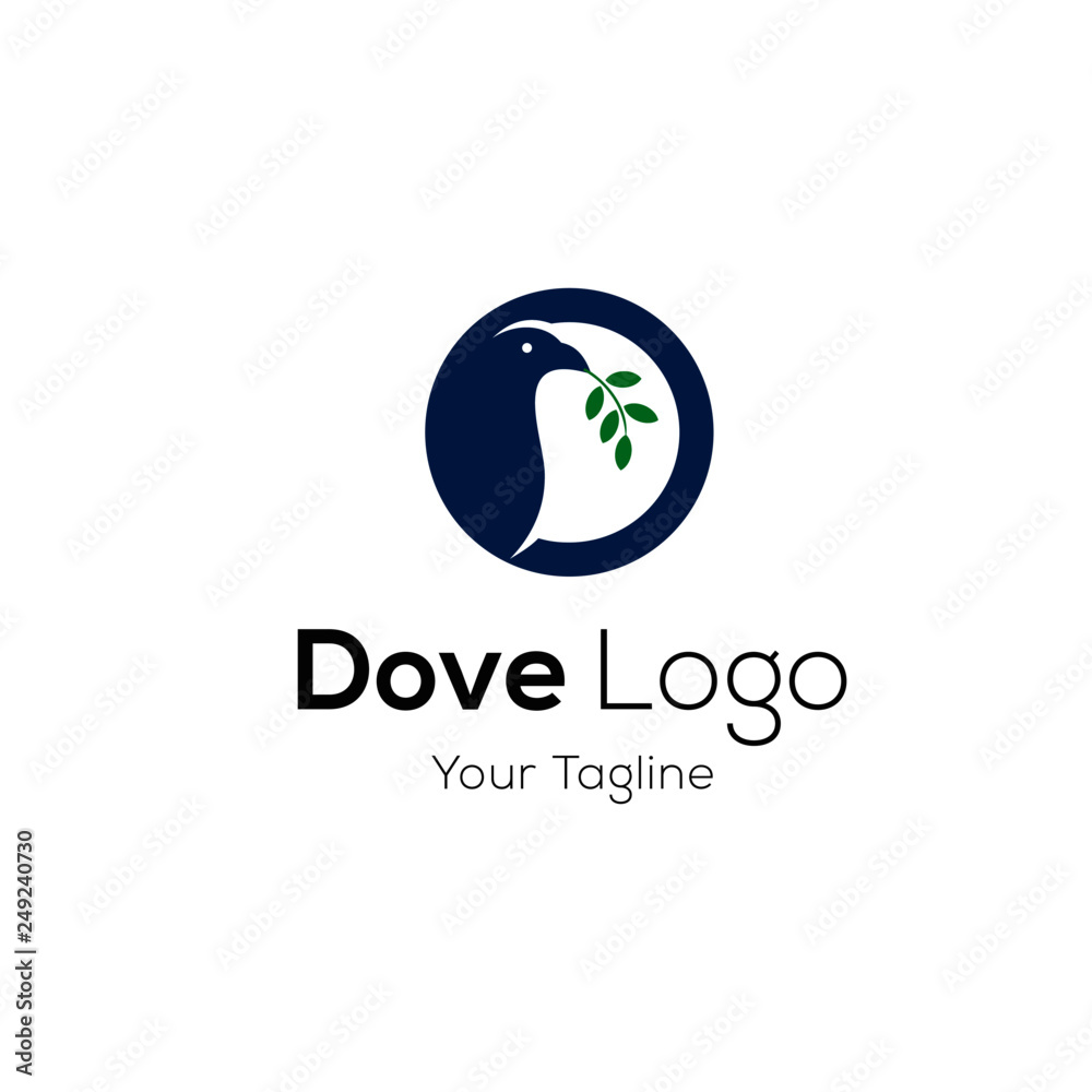Pigeon logo stock vector