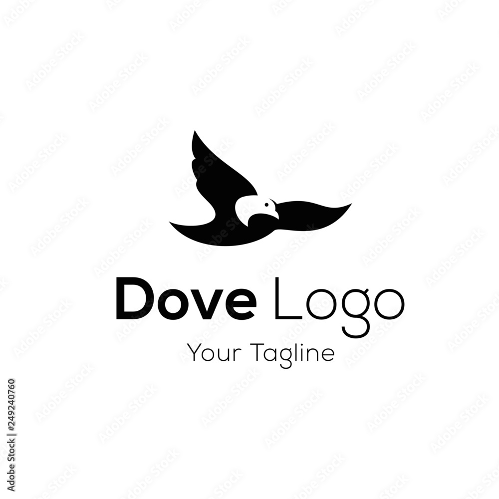 Obraz premium Pigeon logo stock vector