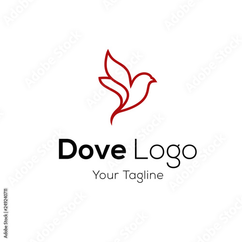 Pigeon logo stock vector