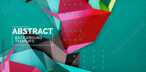 Triangular low poly background design