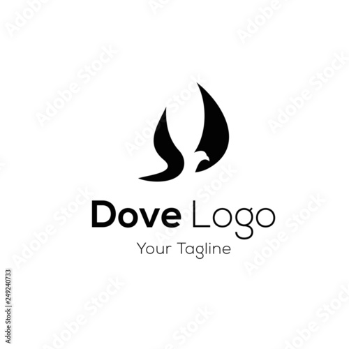 Pigeon logo stock vector