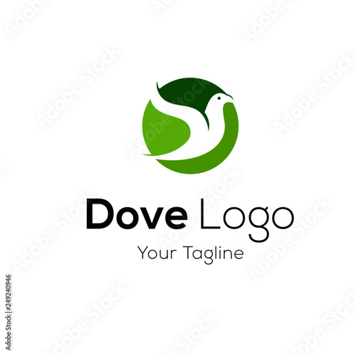 Pigeon logo stock vector