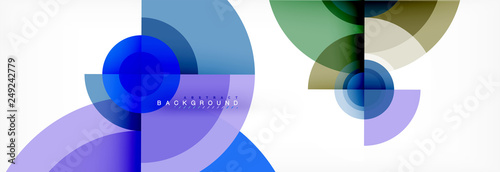 Geometric circle abstract background, creative geometric wallpaper.