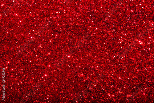 Bokeh lights red texture. New year background.