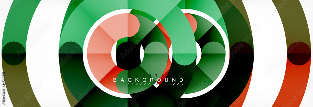 Round linear circle shapes background Round linear circle shapes background