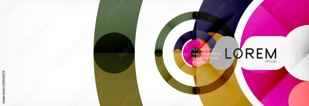 Obraz premium Circular lines design background