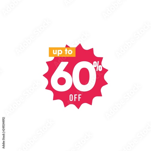 Discount up to 60% off Label Vector Template Design Illustration