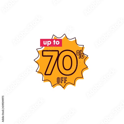 Discount up to 70% off Label Vector Template Design Illustration