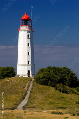 Leuchtturm Dornbusch  Insel Hiddensee  Ostsee  Mecklenburg-Vorpommern  Deutschland