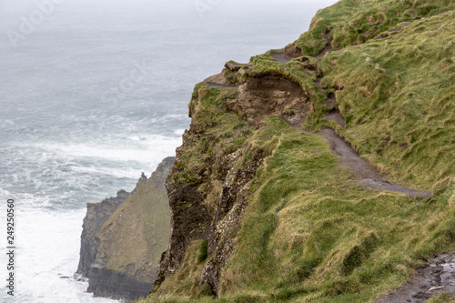 Irish Path by Cliffs of Moher