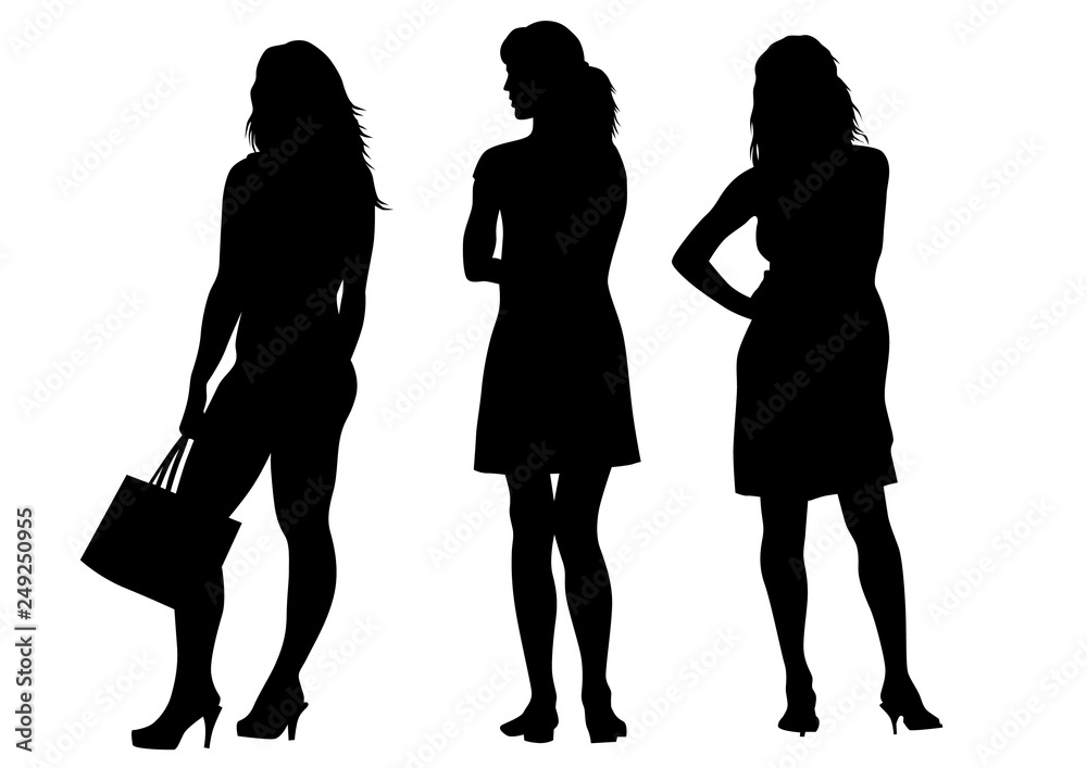 Beauty young girl in dress on white background Beauty young girl in dress on white background