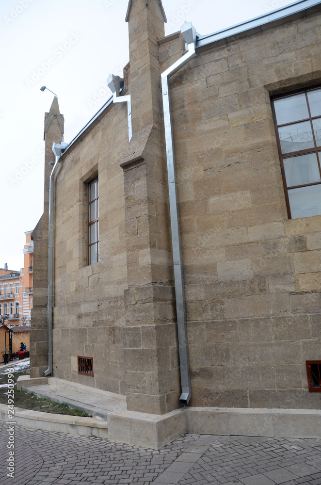 beautiful winter mountain town