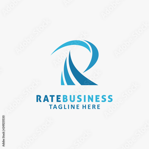 Letter R business logo design
