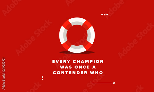 Every champion was once a contender who never gave up Motivational Swimming Quote