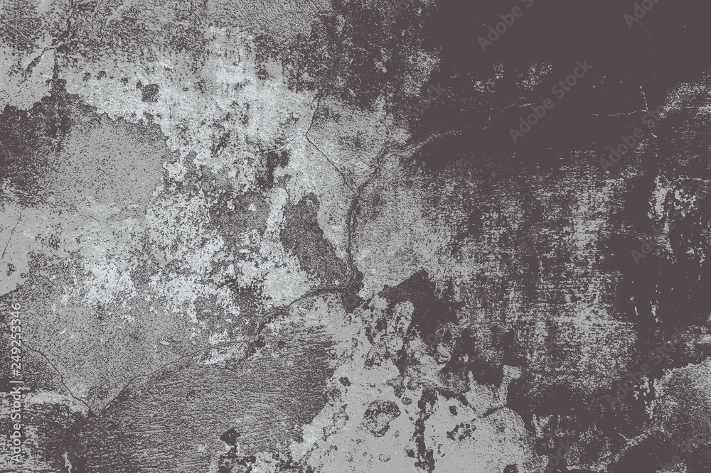 Fototapeta premium Cracked and peeling paint old wall background.