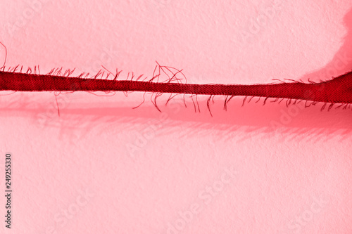 Frayed cloth